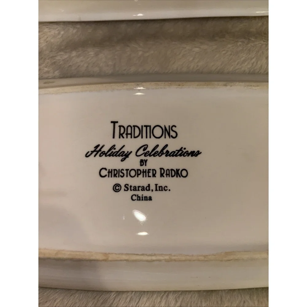 Traditions Holiday Celebrations by Christopher Radko Butter Dish, S&P Shakers